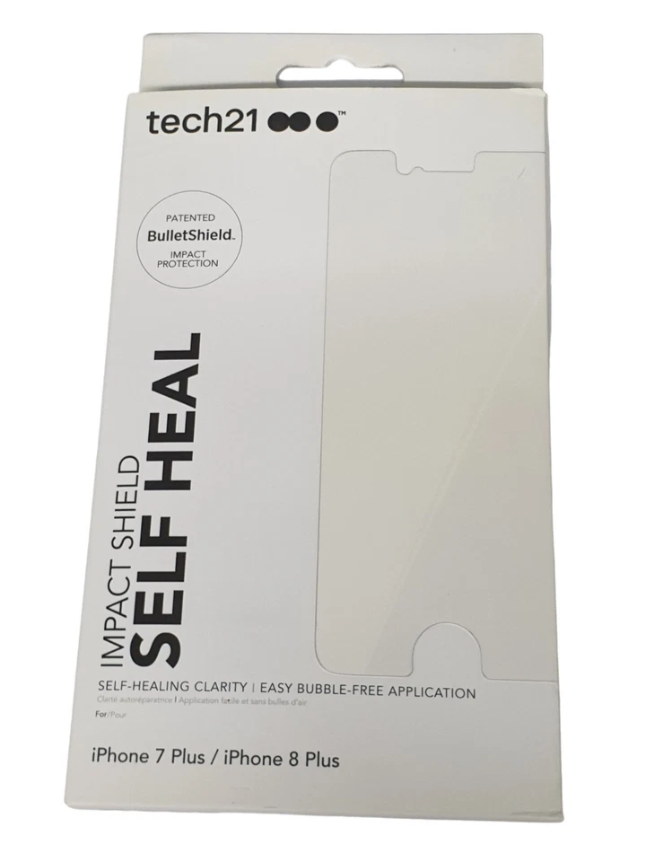 Tech21 Premium Screen Protector Self Heal Impact Shield iPhone 8+ 7+ 6S+ 6+ Plus - Image 1 of 3