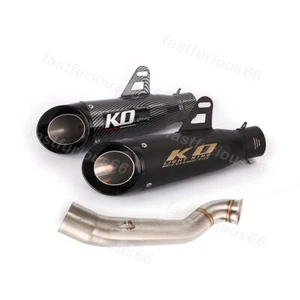 Exhaust Mid Pipe Baffle Muffler Modified For Duke 690 Svartpilen 701 2012-2018 - Picture 1 of 15