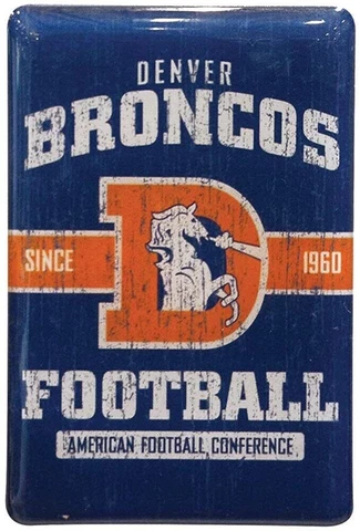 DENVER BRONCOS Throwback  Logo Fridge Magnet Cover