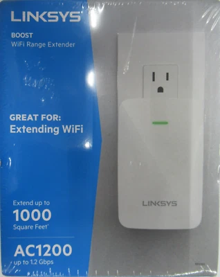 LINKSYS RE6350 BOOST WIFI RANGE EXTENDER EXTENDS UP TO 1000 SQUARE FEET - Image 1 of 2