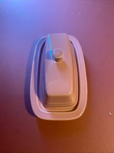 Fiesta Ware HLC Butter Dish Rose - 1987-2005 - Retired Pink Color - Fiestaware - Picture 1 of 6