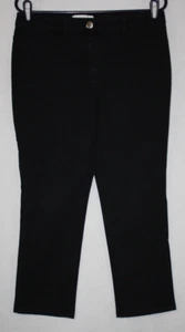 Chico's Gr. 1 (32x25,5) schwarze Denim-Jeans zugeschnitten - Bild 1 von 6