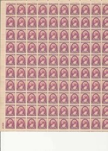 1936 Sheet of 100 US 3c MNH stamps #784 Susan B Anthony; CV$25.10