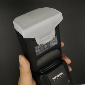 White Flash Bounce Diffuser Cover for YONGNUO Speedlite YN685/600EX-RT/686 Photo - Picture 1 of 8