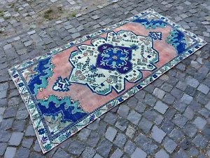 Turkish vintage rug, Carpet, Area rug, Vintage rug, Turkish rug 3,3 x 7,2 ft - Picture 1 of 10