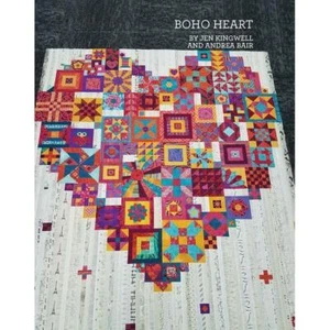 Boho Heart by Jen Kingwell and Andrea Bair Quilt Pattern - Picture 1 of 6