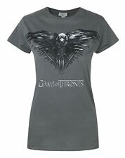 Game Of Thrones Three Eyed Raven Women's T-Shirt Charcoal