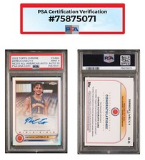 2022 Topps Chrome McDonald's All-American Dereck Lively II CA-DL Refractor PSA 9