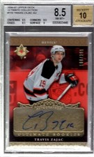 2006-07 Travis Zajac Ultimate Collection #119 AU Devils 180/299 BGS 8.5