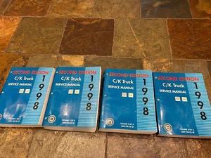 1998 Chevy Suburban Tahoe Silverado Sierra C1500 K2500 Truck Service Manual Set - Picture 1 of 10