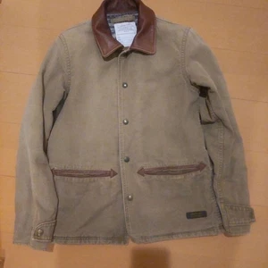 Neighborhood Leather Military Car Coat S Khaki Brown Jacket - Picture 1 of 6