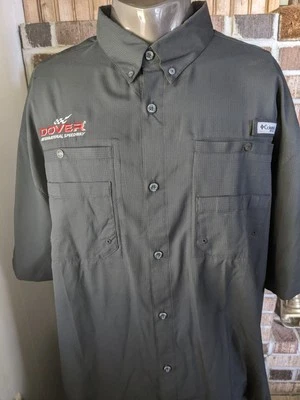 Camisa de pesca informal Columbia PFG NASCAR Dover talla XXL omni-sombra negra ventilada  Foto 1 de 4
