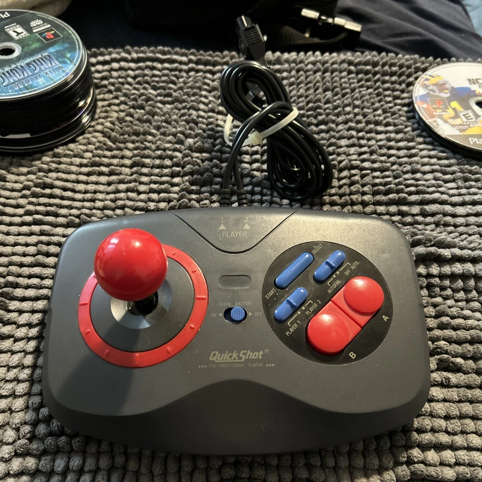  QUICKSHOT NINTENDO NES JOYSTICK PROFESSIONAL CONTROLLER QUICK SHOT QS-128N  - Image 1 of 4