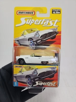 Matchbox Superfast 1957 Ford Thunderbird White #1 Limited Edition - Image 1 of 4