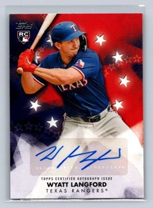 Aggiornamento Topps 2024 #BSAU-WL Wyatt Langford (RC) Baseball Stars Autografo-Rangers - Foto 1 di 2