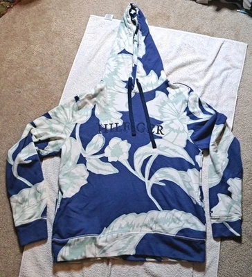 Tommy Hilfiger Tropical Floral Sudadera con Capucha Para Hombre Talla Grande Playa  Foto 1 de 4
