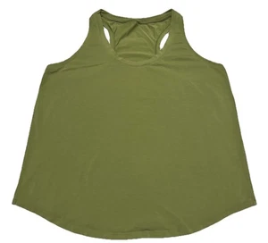 Lululemon Love Tank Top Racerback Pima Cotton Green Foliage Women’s Size 16 Yoga - Picture 1 of 6