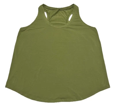 Lululemon Love Tank Top Racerback Pima Cotton Green Foliage Women’s Size 16 Yoga - Image 1 of 4