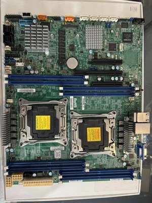 Supermicro X10drl-c Motherboard With Dual CPU Socket 2011 For V4 CPU - Bild 1 von 4