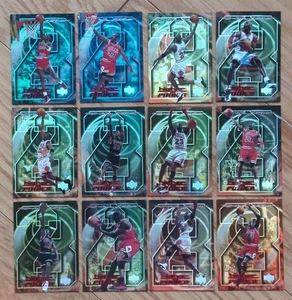 Upperdeck Michael Jordan Higher Power 23 1999 anni 90 SET COMPLETO INSERTI MJ1-MJ12 - Foto 1 di 20