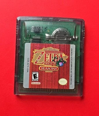 Legend of Zelda Oracle of Seasons Game Boy Color Nintendo GBC Authentic Saves - Image 1 of 4
