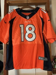 Maglia Peyton Manning firmata autografata Nike Elite Broncos taglia 52 senza certificato di autenticità - Foto 1 di 5