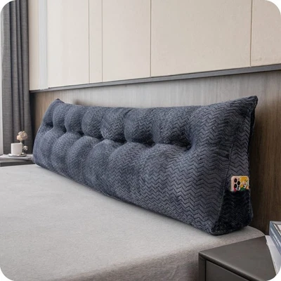 Large Bolster Triangular Headboard Wedge Backrest Positioning Support Bed Res... - Image 1 of 4