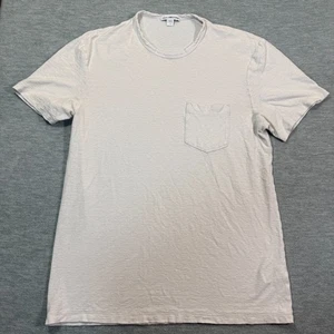 James Perse Tasche T-Shirt Erwachsene Größe 1 weiß/beige Leinen Noppen leicht Japan - Bild 1 von 8