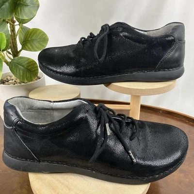 Zapatos Alegria Essence regaliz negros para mujer talla 38 EE. UU. 8-8,5 cuero uso cómodo Foto 1 de 4