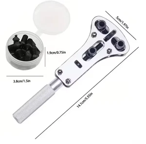 3 Claw Watch Case Opener Adjustable Screw Back Remover Wrench Repair Tool 14CM`` - Picture 1 of 3