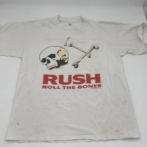 Vintage Rush Roll The Bones Why Are We Here? 1991 Tour Tee Large L - Picture 1 of 13
