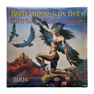 Doris Vallejo & Julie Bell's Fantasy 2004 Calendar NEW SEALED Sword And Sorcery  - Picture 1 of 4
