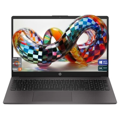 HP 255 G10 Business Laptop, Ryzen 3-7330U, 15.6" FHD, IPS, QWERTZ, W11 Pro - Bild 1 von 4