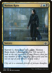Notion Rain 3x FOIL GRN MTG Guilds of Ravnica Common MINT blue black - Picture 1 of 1