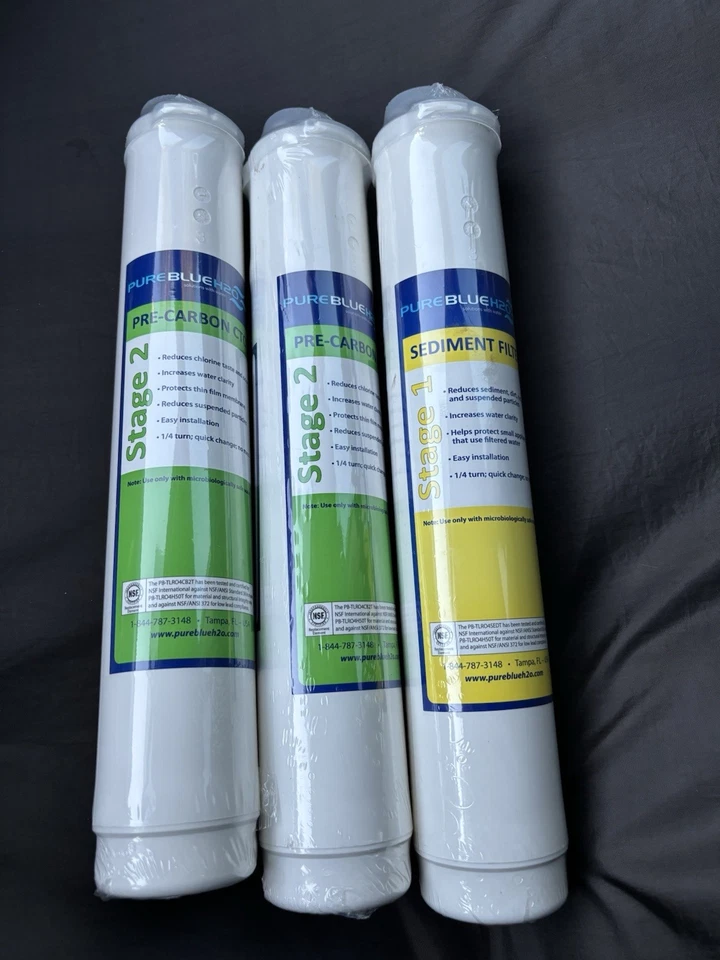 Pure Blue H2O Filters Stage 1 and 2 (Lot of 3) - Image 1 of 1