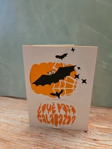 Handcrafted Spanish Halloween Greeting Card - Picture 1 of 2