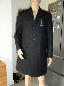 *NAUTICA* Mens Batten Wool Blend COAT Charcoal Reg Fit 38R Med BNWT rrp£350 - Picture 1 of 7