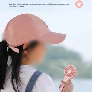 Rechargeable Handheld Fan with Misting Spray Stay Cool for Travel and Sports - Afbeelding 1 van 6