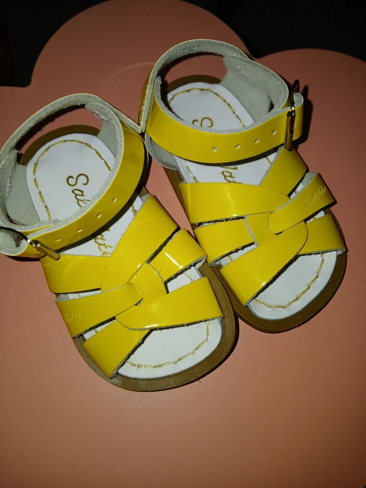 Salt Water Baby Sandles Yellow - Image 1 of 4