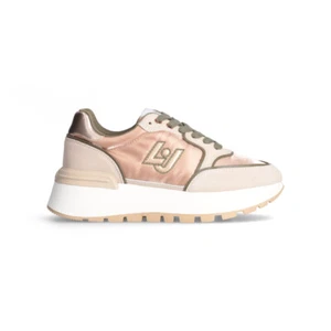 Liu jo BF4049PX102S3459 AMAZING 25 - SNEAKER COW SUEDE/FABRIC PEACH/ROSE GOLD YR - Imagen 1 de 5