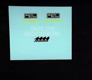 MATCHBOX TRANSFERS/DECALS - M4a RUSTON BUCYRUS POWER SHOVEL - Picture 1 of 1