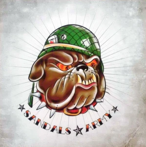 THE SANDALS - SANDALS ARMY (LP) Skinhead Oi! Mob Mentality Saints & Sinners - Picture 1 of 2