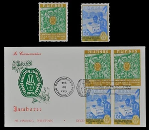 Filipinas 1973 - Mi-N.o 1089-1090 A** - Estampillada sin montar o nunca montada y 1089-1090 b en FDC - Scout - Imagen 1 de 1