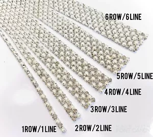 Cinta de diamantes y perlas de 1 yarda adorno de pastel de boda adornos de costura decoración Reino Unido - Imagen 1 de 8