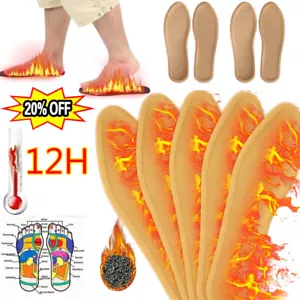 12Hours Heated Insoles Winter Warmer Self-Heating Breathable Foot Patch - Picture 1 of 16