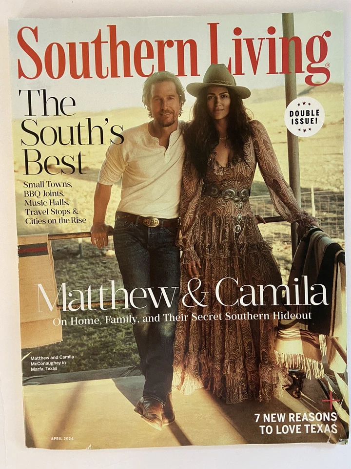 Southern Living Magazine - The South's Best - Matthew &Camila - April 2024 Foto 1 de 1
