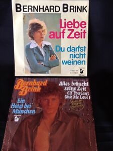  2 Bernhard Brink alles braucht seine Zeit + Liebe auf Zeit 7" Vinyl Single 