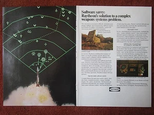 10/1982 PUB RAYTHEON PATRIOT MISSILE AIR DEFENSE PHASED ARRAY RADAR ORIGINAL AD - Imagen 1 de 1