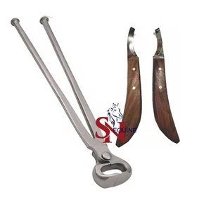 Juego de Cuchillos Tirador de Zapatos 14" y Farrier Hoof de Cuchillos Casco Juego de Cuchillos - Imagen 1 de 1
