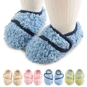 Toddler Infant Kids Baby Warm Shoes Boys Girls Plush Soft-Soled Slippers - Picture 1 of 14